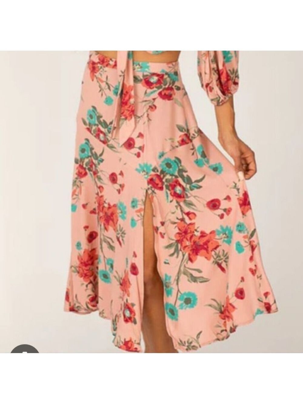 Joyfolie Olivia Skirt Dusty Floral Rose